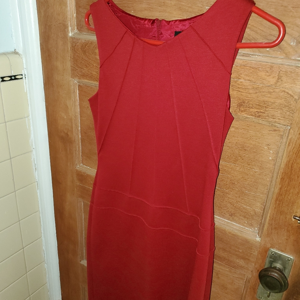 BCBG Maxzaria Red Cocktail Dress (4)